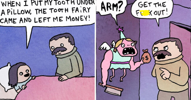 40 Absurdly Funny Comics With Dark Twists From GoatToSelf