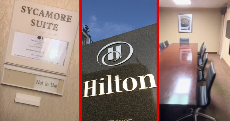 “This Has To Be A Joke” — Hilton Hotel Guest Given A Conference Room With A Bedroom Attached To It