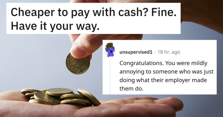 Customer Maliciously Complies With Restaurant’s New Cash Only Policy By Paying In Change, Then Gets Dragged In The Comments