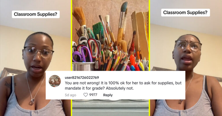 Mom Sparks Outrage Claiming Her Son Got A Bad Grade For Not Brining School Supplies For The Class To Use