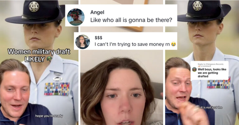 Guy Attempts To Scare American Women About Possibly Being Drafted, But Obviously Gets Roasted In The Comments Instead