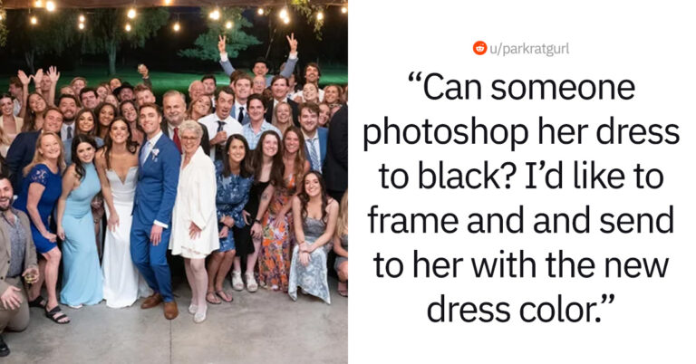 Bride Asks Photoshoppers To Remove Guest Who Dared To Wear White At Her Wedding