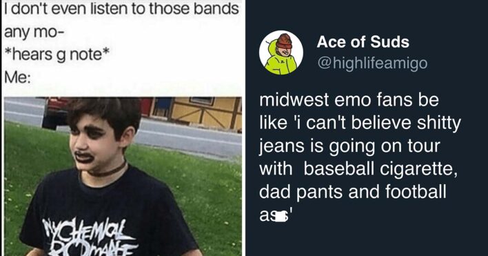 32 Funny Emo Music Memes That'll Make Angsty Millennials Laugh Until ...