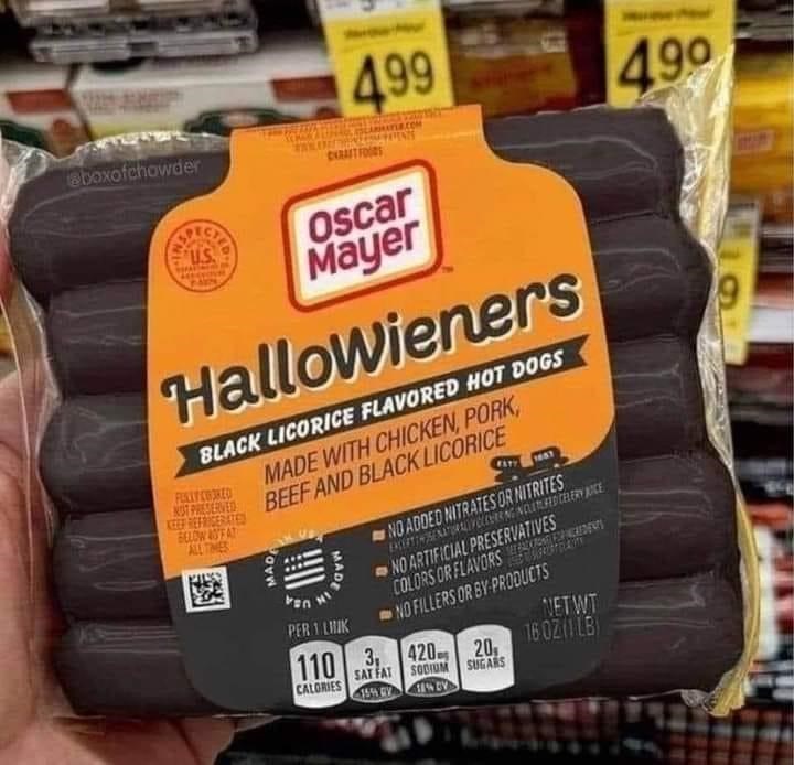 halloweiners black hotdogs