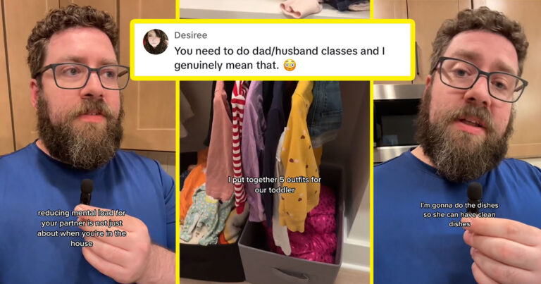 Husband’s Viral Video Sharing How He Reduces His Wife’s Mental Load Has Parents Applauding