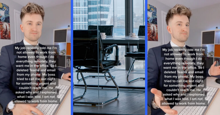 Tiktoker Hilariously Ignores His Boss’ Phone Call Because He’s Not Allowed To Work From Home