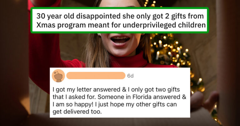 Adult Choosing Beggar Complains About Only Getting Two Gifts From Children’s Charity, Get’s Dragged In The Comments