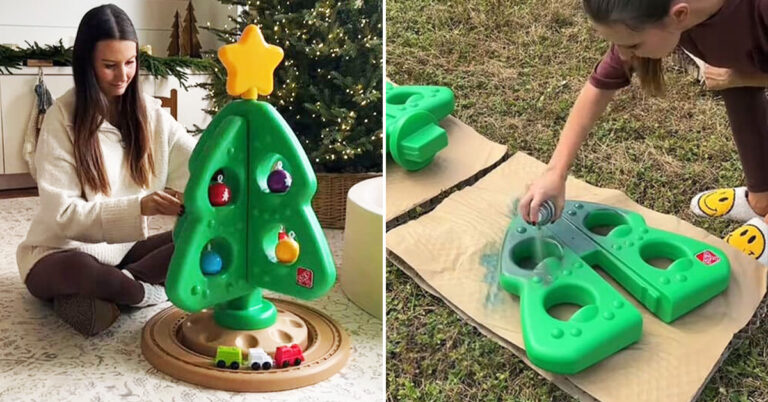 ‘Beige Mom’ Repaints Toddler’s Christmas Tree, Gets Roasted In TikTok Comments