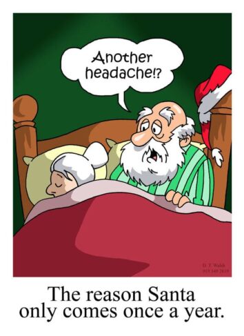 20 Funny One-Panel Christmas Comics From DT Walsh To Spark Your Festive