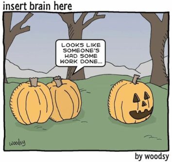 40 Funny Single-Panel Comics From Paul Woods' 'Insert Brain Here' Series