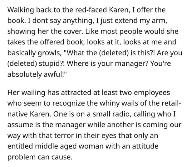 Retail Veteran Turns Tables On Entitled Karen In Hilarious Mistaken Identity Game - Jarastyle