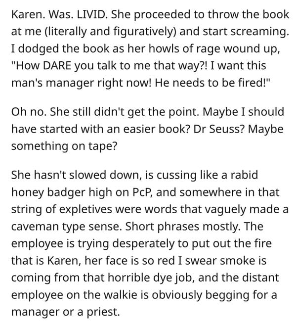 Retail Veteran Turns Tables On Entitled Karen In Hilarious Mistaken Identity Game - Jarastyle