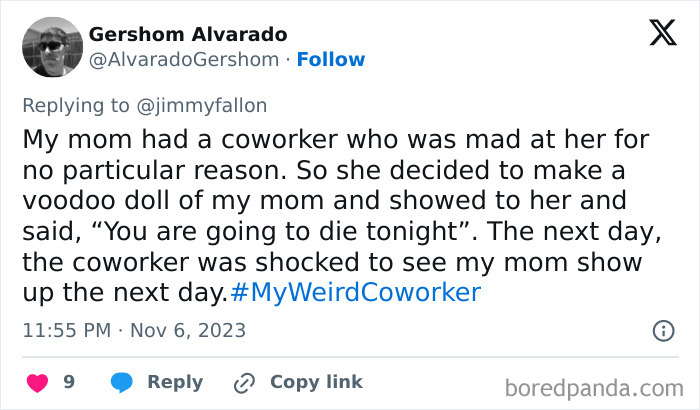 30 Of The Funniest Answers To Jimmy Fallon's “My Weird Coworker” Challenge - Jarastyle