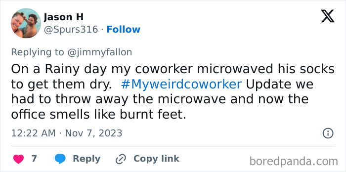 30 Of The Funniest Answers To Jimmy Fallon's “My Weird Coworker” Challenge - Jarastyle