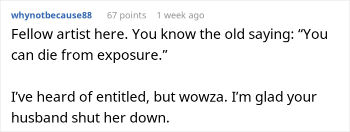 Artist Finds Out Her MIL Is Promising Her Painting Services Free Of Charge "As A Gift" - Jarastyle