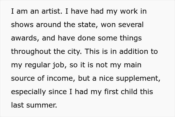 Artist Finds Out Her MIL Is Promising Her Painting Services Free Of Charge "As A Gift" - Jarastyle