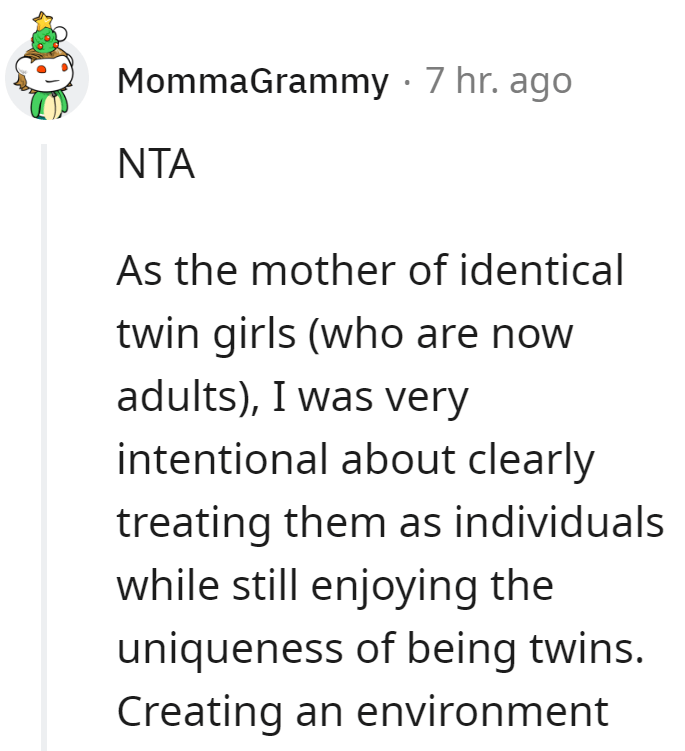 Mother Of Identical Twins Excludes Aunt From Family Events Because She Refuses To Address Them As Individuals - Jarastyle