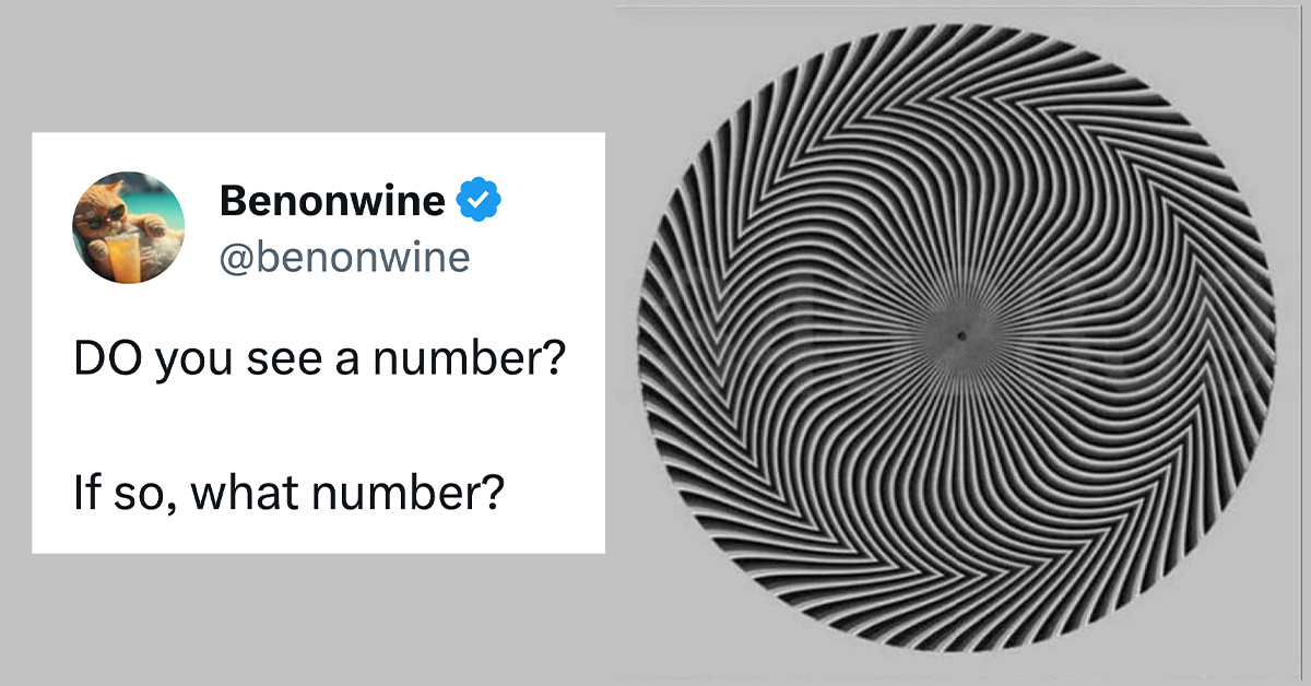 Do You See A Number? Viral Optical Illusion Of Hidden Figures In A  Black-And-White Swirl Sparks Diverse Answers