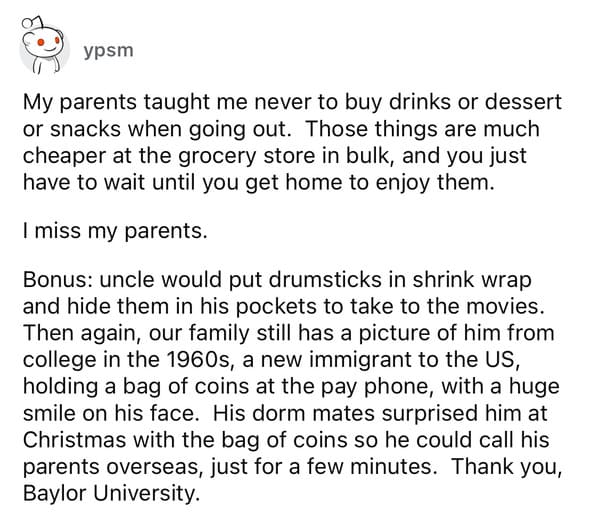 40 People With Cheap Parents Share Their Hilariously Tightfisted Tales - Jarastyle