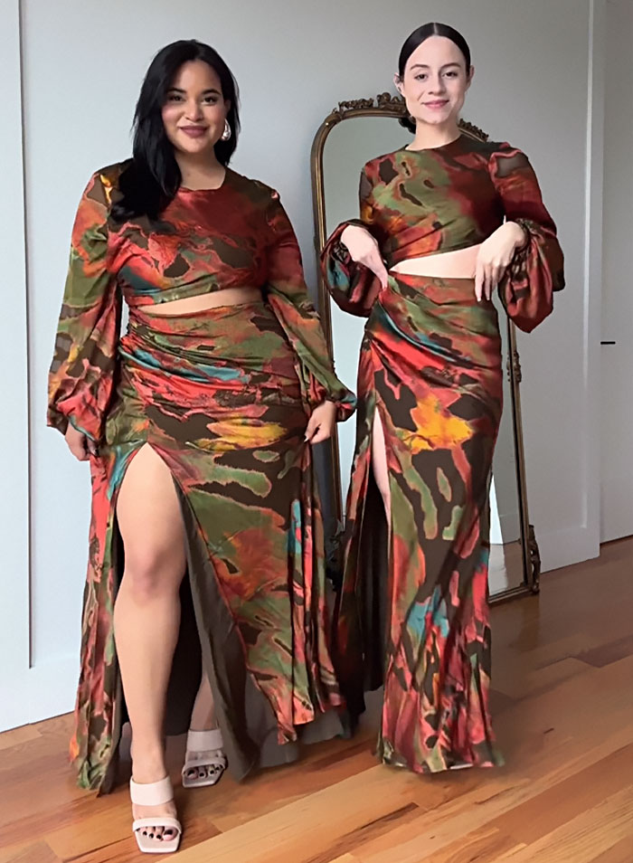 Two Friends Wear The Same Outfits In Wholesome Photo Series Proving There Is No 'Ideal' Body Type (40 Pics) - Jarastyle