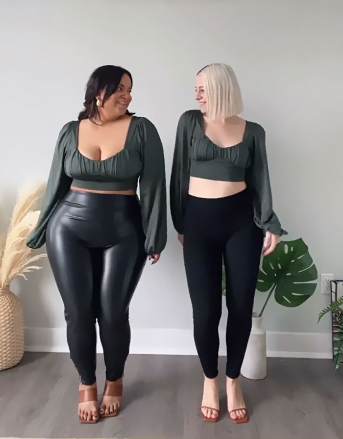 Two Friends Wear The Same Outfits In Wholesome Photo Series Proving There Is No 'Ideal' Body Type (40 Pics) - Jarastyle