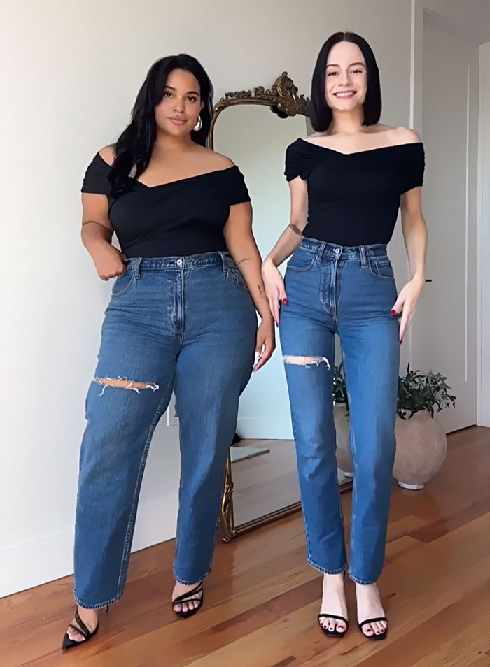 Two Friends Wear The Same Outfits In Wholesome Photo Series Proving There Is No 'Ideal' Body Type (40 Pics) - Jarastyle