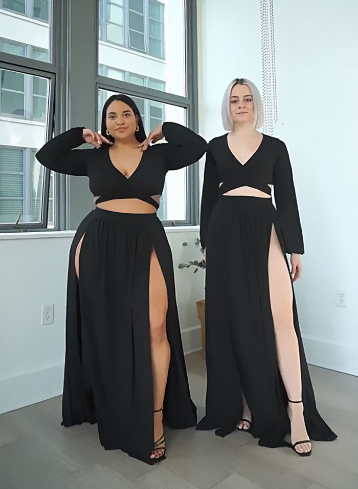 Two Friends Wear The Same Outfits In Wholesome Photo Series Proving There Is No 'Ideal' Body Type (40 Pics) - Jarastyle
