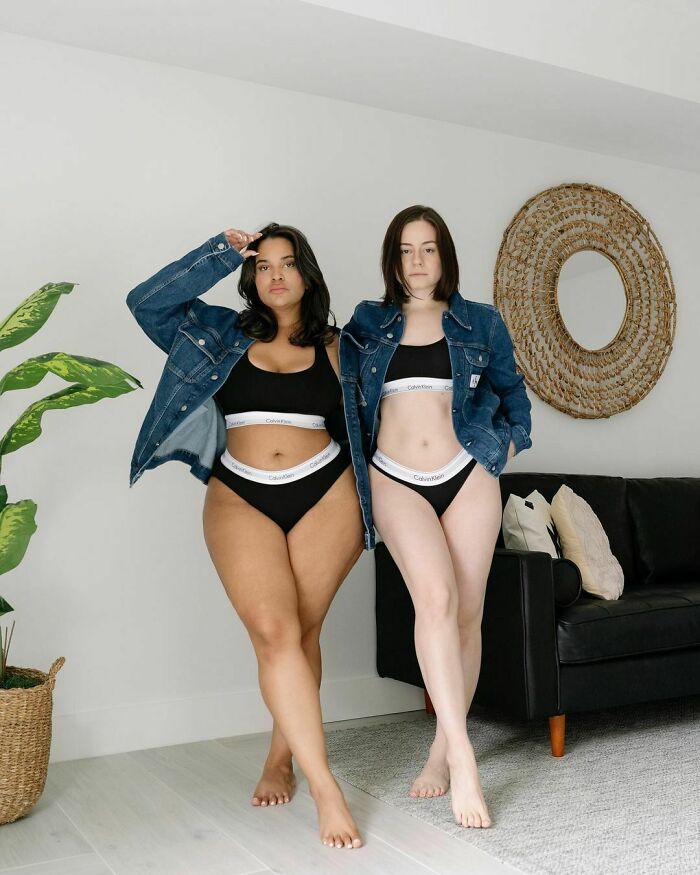 Two Friends Wear The Same Outfits In Wholesome Photo Series Proving There Is No 'Ideal' Body Type (40 Pics) - Jarastyle