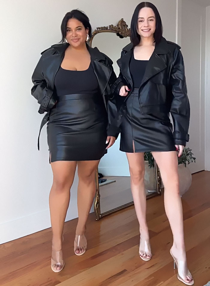 Two Friends Wear The Same Outfits In Wholesome Photo Series Proving There Is No 'Ideal' Body Type (40 Pics) - Jarastyle