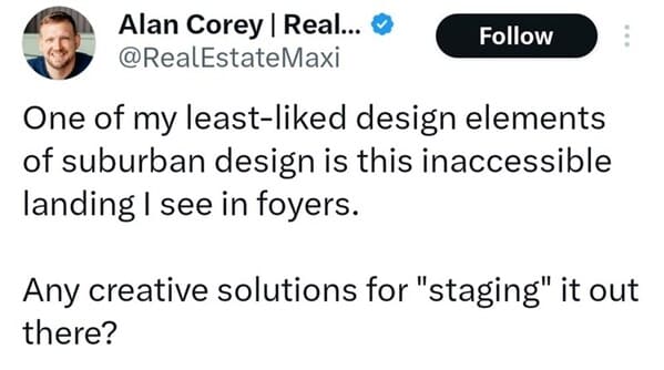 Real Estate Expert Laments New Build Design Feature, Sparks Hilarious Interior Design Meme - Jarastyle