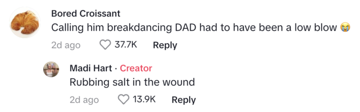 Dad Abandons His Family To Become A Competitive Breakdancer, So His Daughter Calls Him Out On Tiktok - Jarastyle