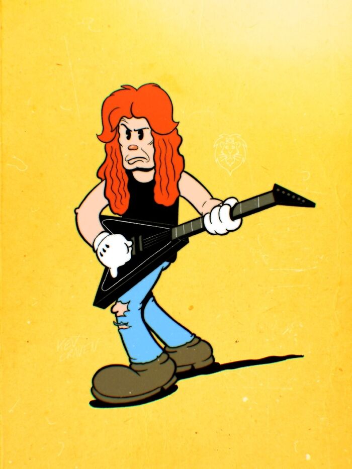 20 Iconic Rockstars Reimagined As 1930s Cartoons From Artist Kev Craven - Jarastyle