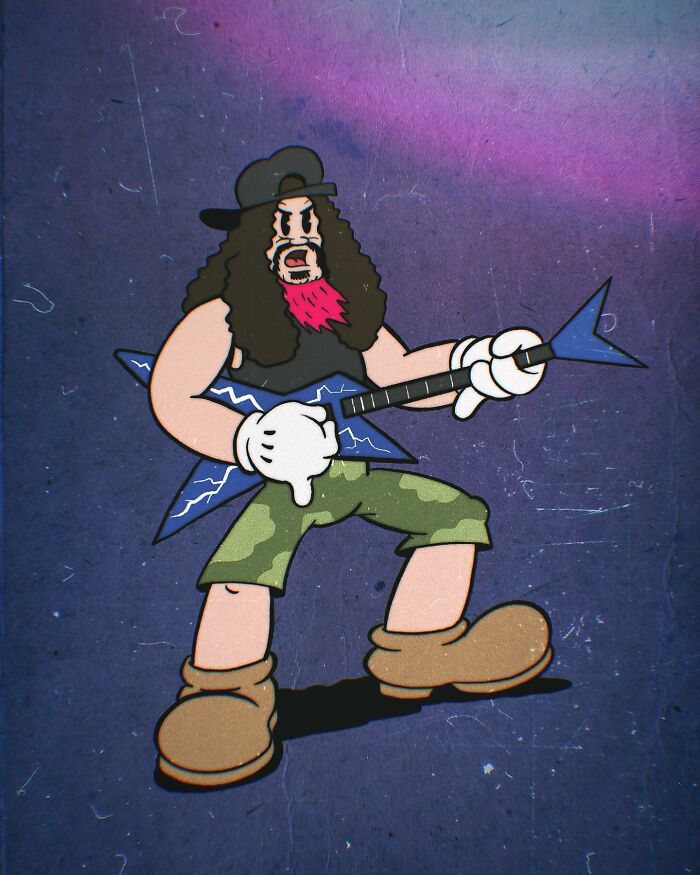 20 Iconic Rockstars Reimagined As 1930s Cartoons From Artist Kev Craven - Jarastyle