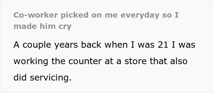 Coworker Manipulates And Picks On Employee, But Falls Apart Crying The Second He's Confronted - Jarastyle