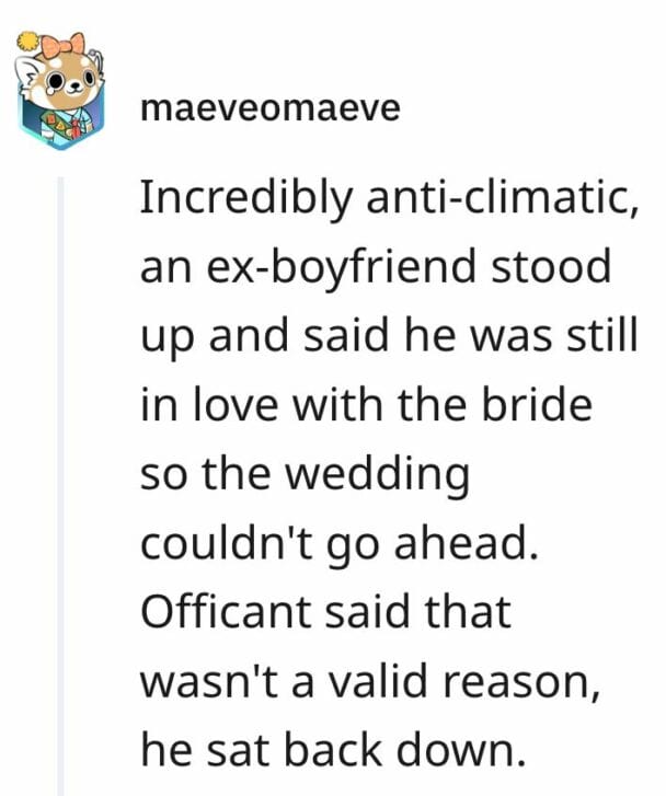 30+ Wedding Objection Stories Shared In This Wild Viral Thread