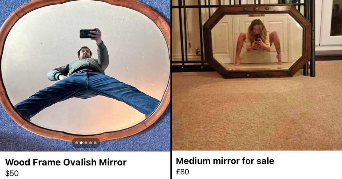 35+ Ridiculously Funny Mirror Selling Attempts By Sellers