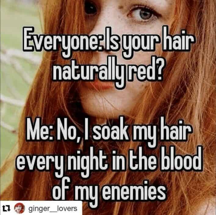 40 Funny Redhead Memes For Ginger Girls Trying Not To Sunburn