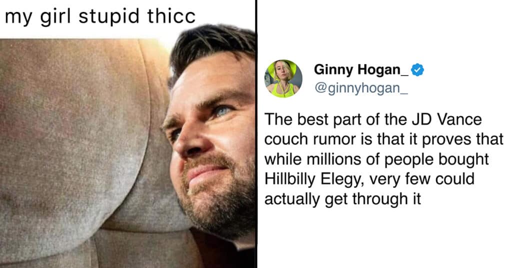 J.D. Vance Couch Memes Flood Social Media After Joke Tweet Sparks Wild ...