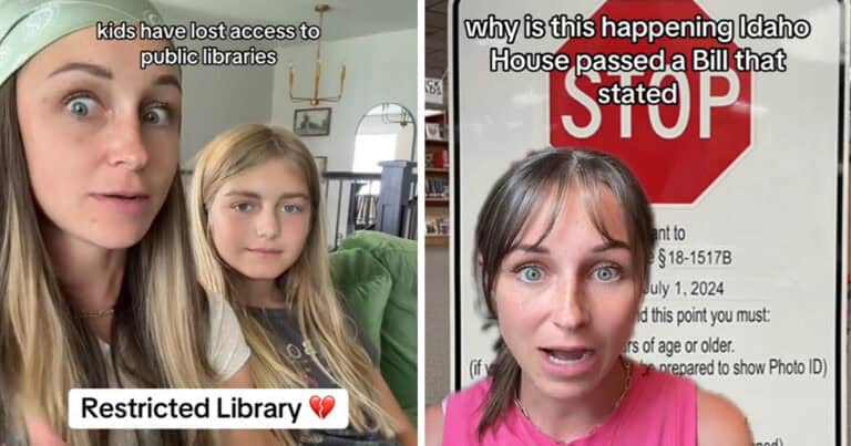 Mom Heartbroken After Her Kids Are Forbidden From The Library Because Of New Bill