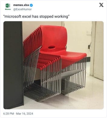 45+ Funny Excel Memes That Every Spreadsheet Warrior Will Relate To ...