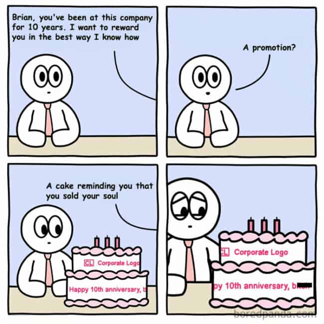 45 Hilarious Work Anniversary Memes For Employees Trapped In A Dead-End Job