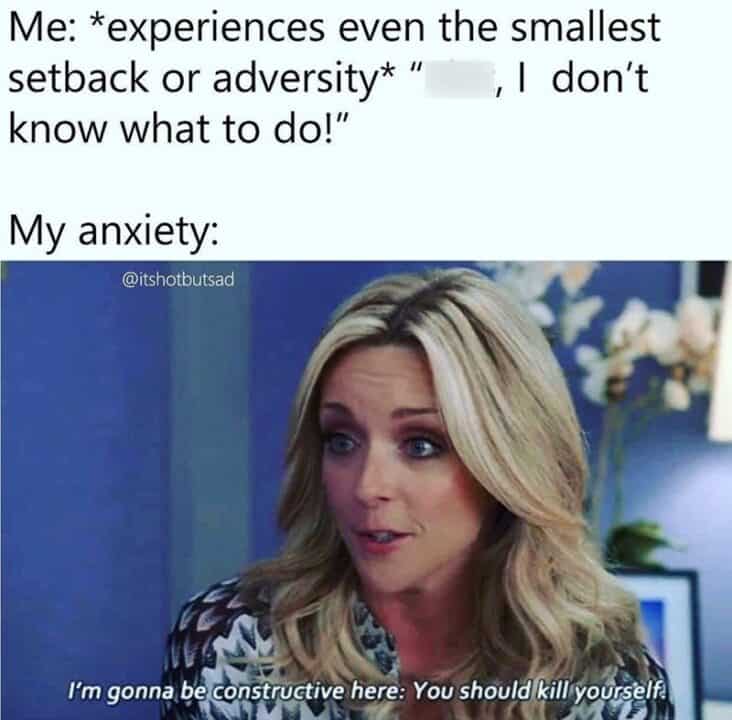 40 Hilarious Anxiety Memes For Overthinkers Who Can't Stop The Inner ...