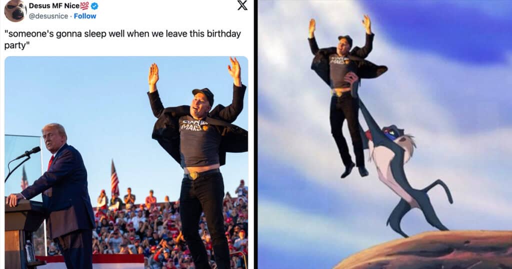 21 Elon Musk Jumping Memes From Trump's Rally Absolutely Bursting With ...