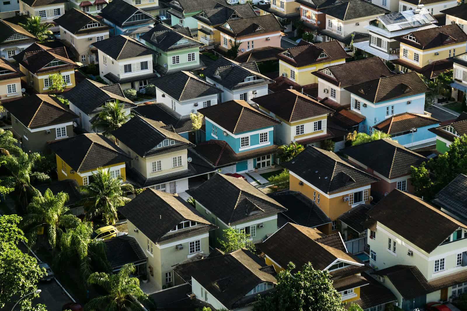 aerial photography of rural