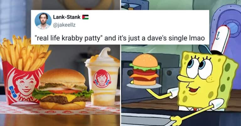 Twitter Roasts Wendy’s ‘Krabby Patty’ For Being A Dave’s Single In Disguise