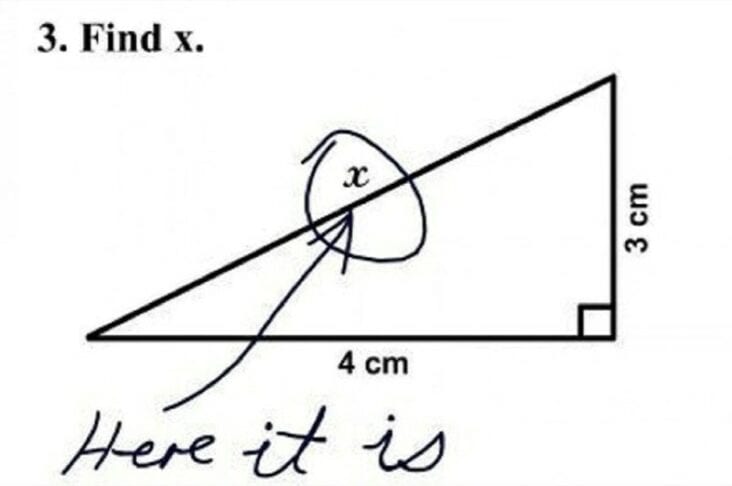 Bad Math Test Questions 35 Funny Test Fails From Students Who Got The Answers Wrong But Nailed ...