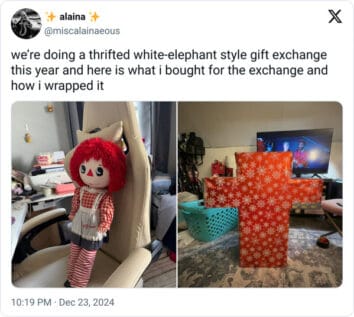 25 Funny White Elephant Tweets That Are The Real Gift This Holiday Season