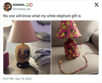 25 Funny White Elephant Tweets That Are The Real Gift This Holiday Season