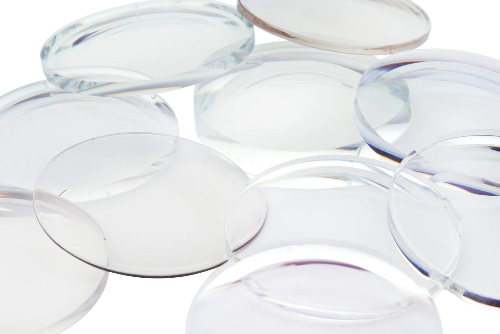 clear glass round ornament on white surface