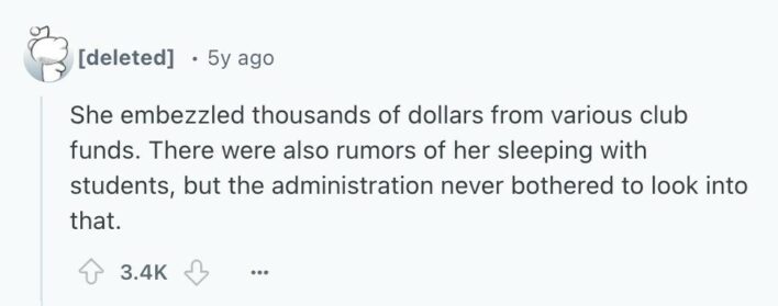 30 Former Students Share The Craziest Reasons Teachers Got Fired
